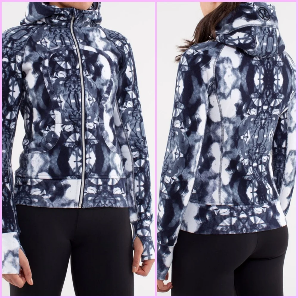 Lululemon Scuba Hoodie - Ink Blot White Deep Indigo / Deep Indigo - Picture 6 of 6